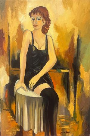 Art work by Stefano Puleo Figura  - oil canvas 